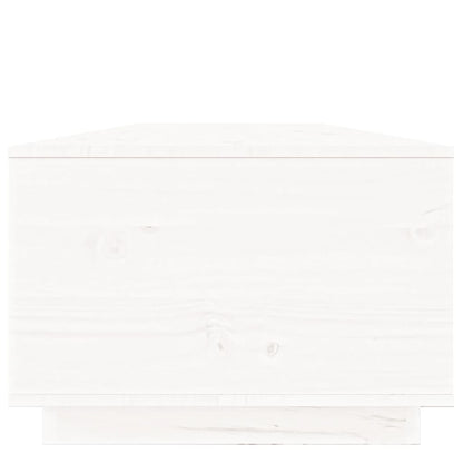 Salongbord Sofabord Hvit 100x50x35 cm heltre furu