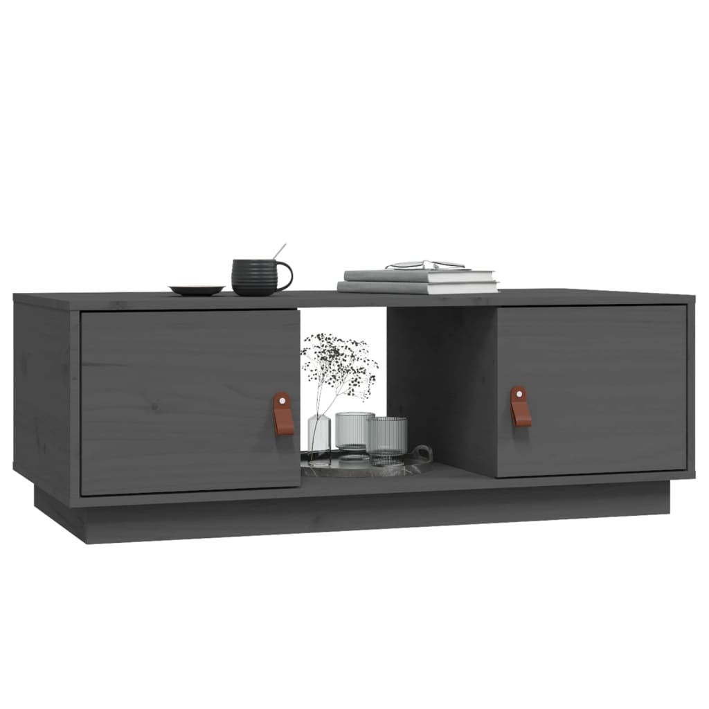 Salongbord Sofabord Grå 100x50x35 cm heltre furu