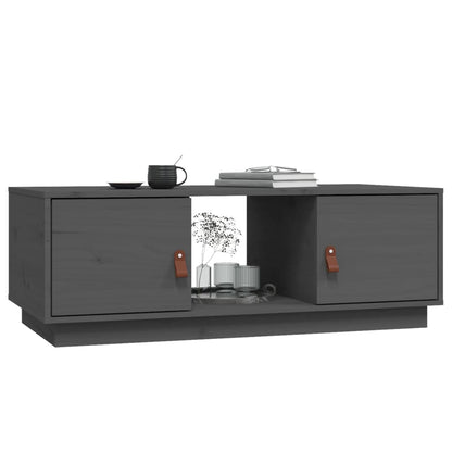 Salongbord Sofabord Grå 100x50x35 cm heltre furu