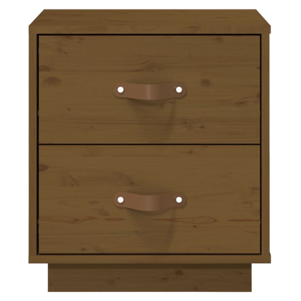 Nattbord Sengbord Honningbrun 40x34x45 cm heltre furu