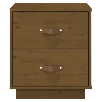 Nattbord Sengbord Honningbrun 40x34x45 cm heltre furu