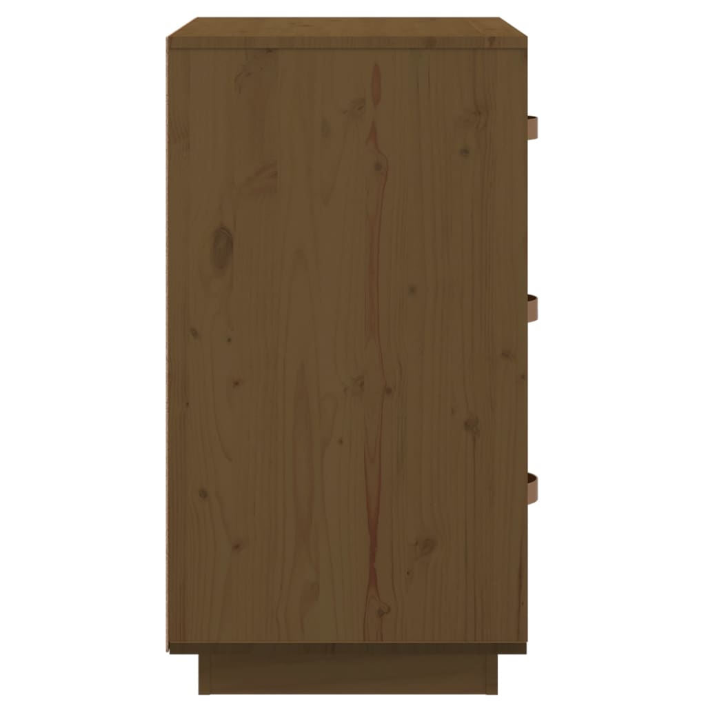 Nattbord Sengbord Honningbrun 40x40x75 cm heltre furu