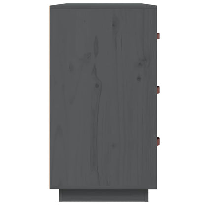 Kommode Grå 80x40x75 cm heltre furu