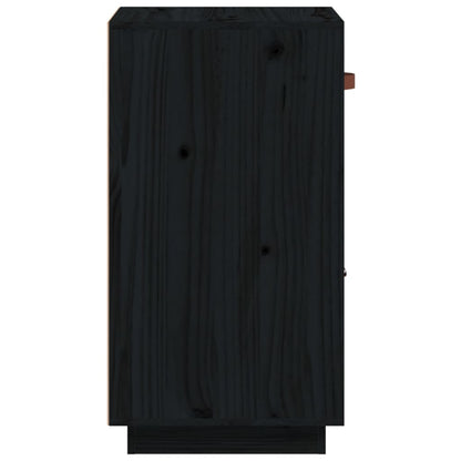 Skjenk Svart 34x40x75 cm heltre furu