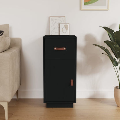 Skjenk Svart 34x40x75 cm heltre furu