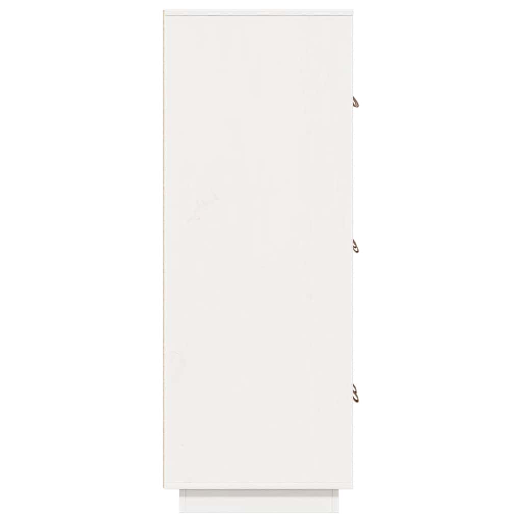 Vitrineskap Hvit 67x40x108,5 cm heltre furu