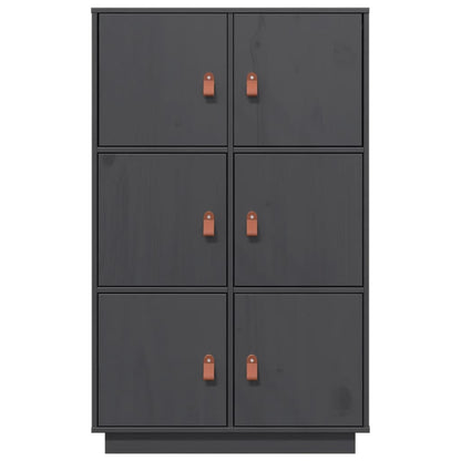 Skap Grå 67x40x108,5 cm heltre furu