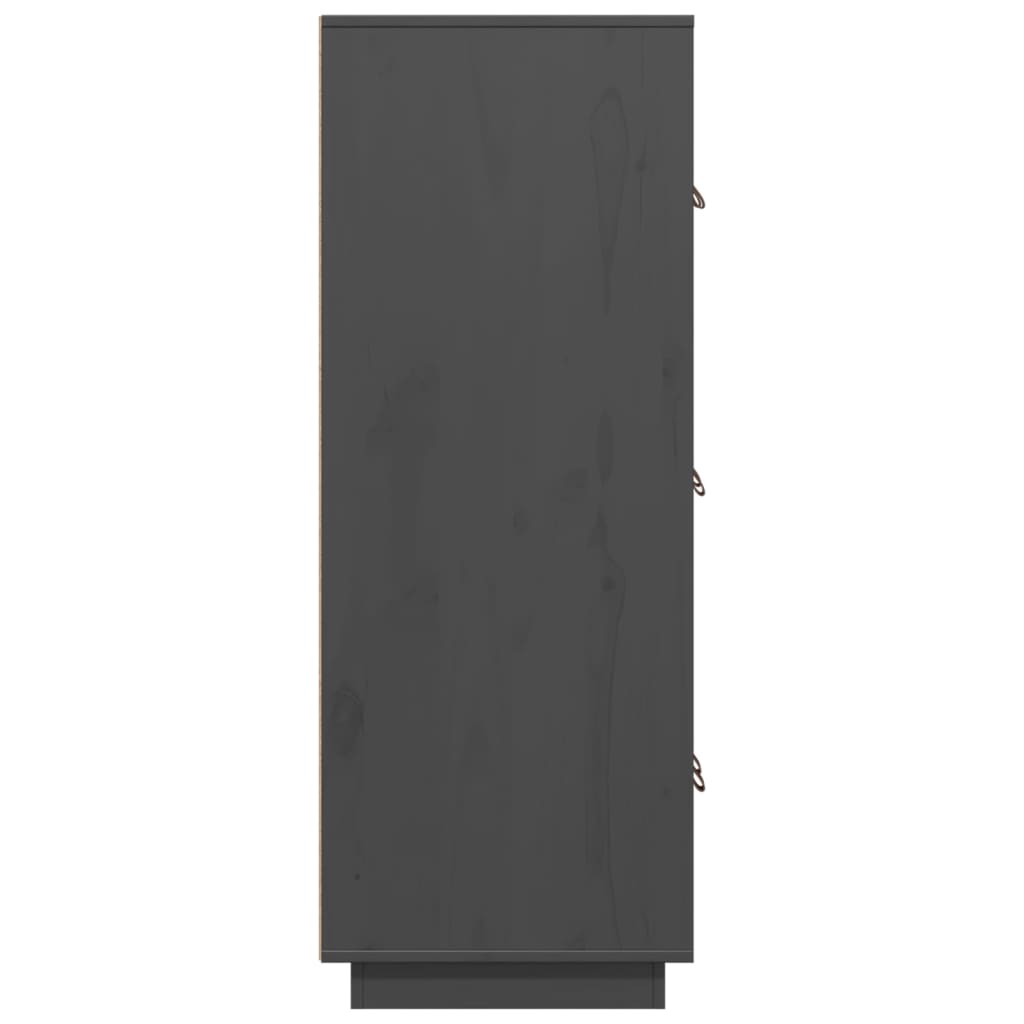 Skap Grå 67x40x108,5 cm heltre furu