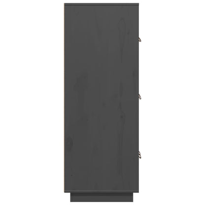 Skap Grå 67x40x108,5 cm heltre furu