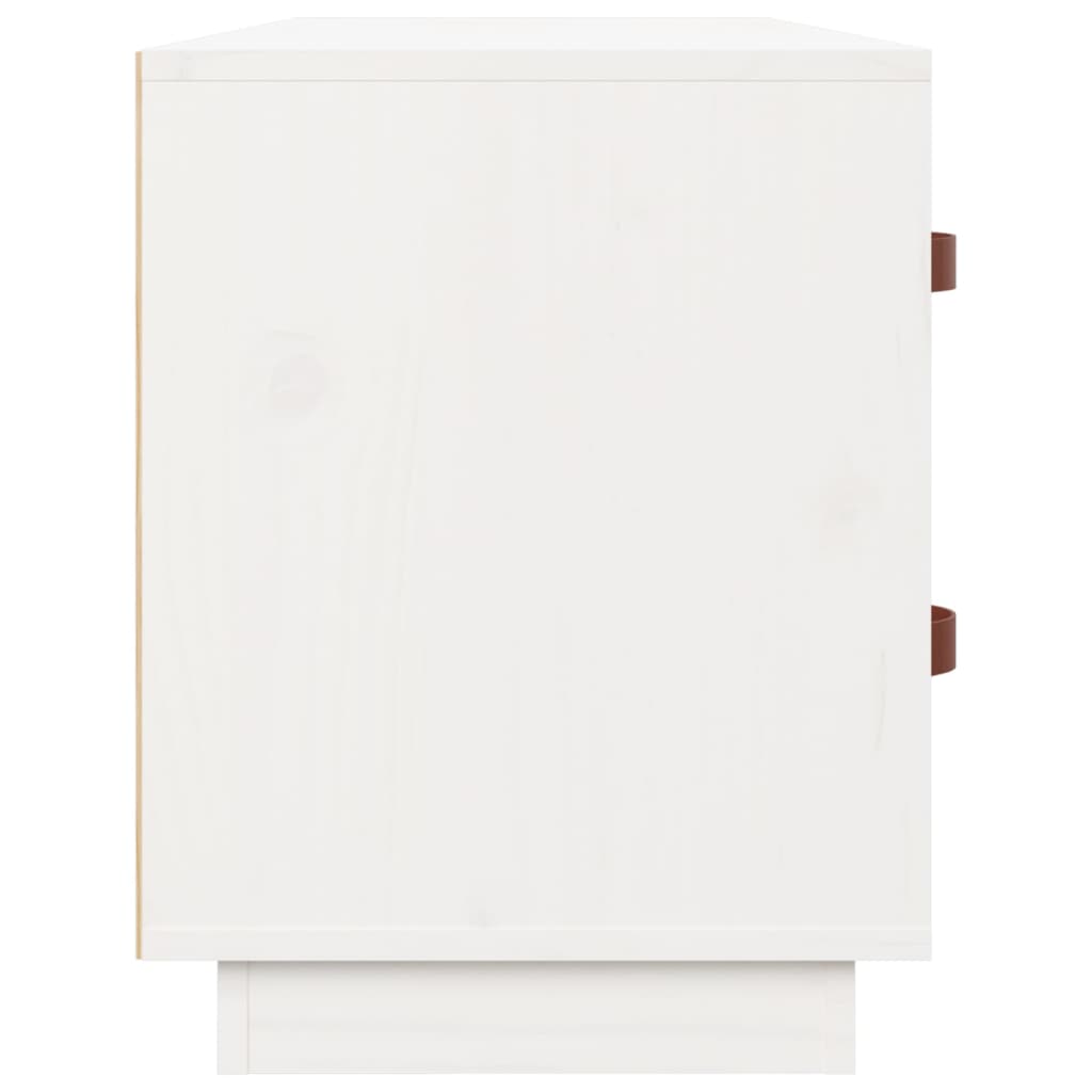 Skoskap Skohylle Skobenk Hvit 100x34x45 cm heltre furu