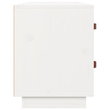 Skoskap Skohylle Skobenk Hvit 100x34x45 cm heltre furu