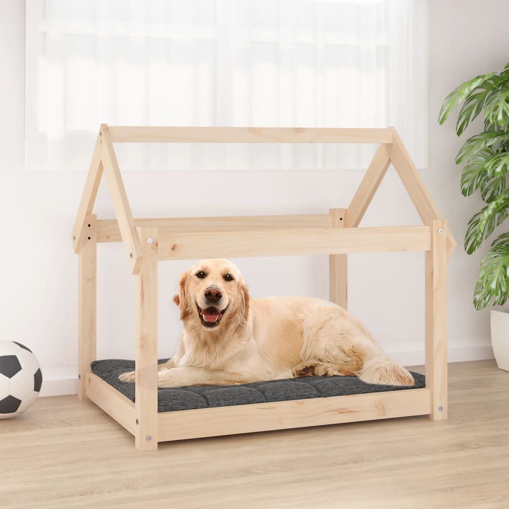 Hundeseng 81x60x70 cm heltre furu