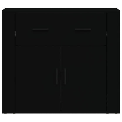 Skjenk Svart 80x33x70 cm
