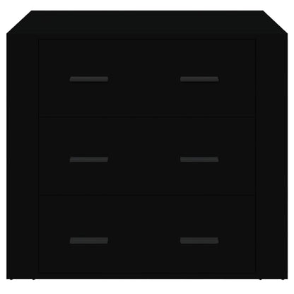 Skjenk Svart 80x33x70 cm