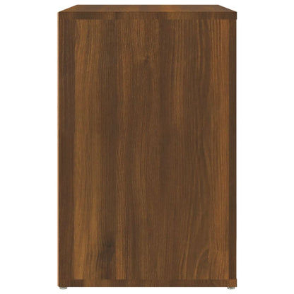 Skoskap Skohylle Skobenk Brun Eik 130x35x54 cm