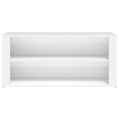 Skoskap Skohylle Skobenk Hvit 100x35x45 cm