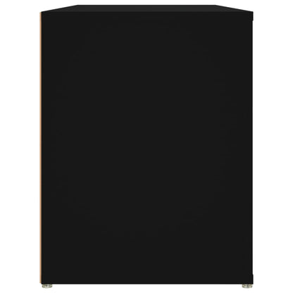 Skoskap Skohylle Skobenk Svart 100x35x45 cm
