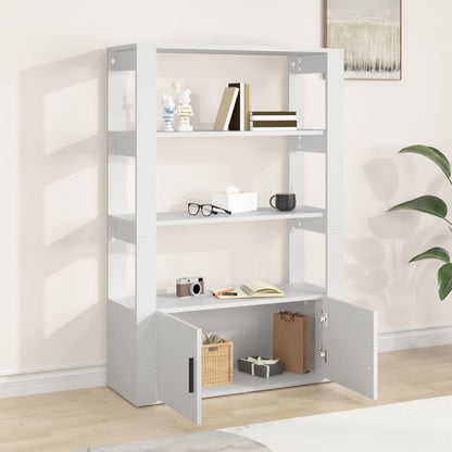 Bokhylle Hvit 80x30x119,5 cm