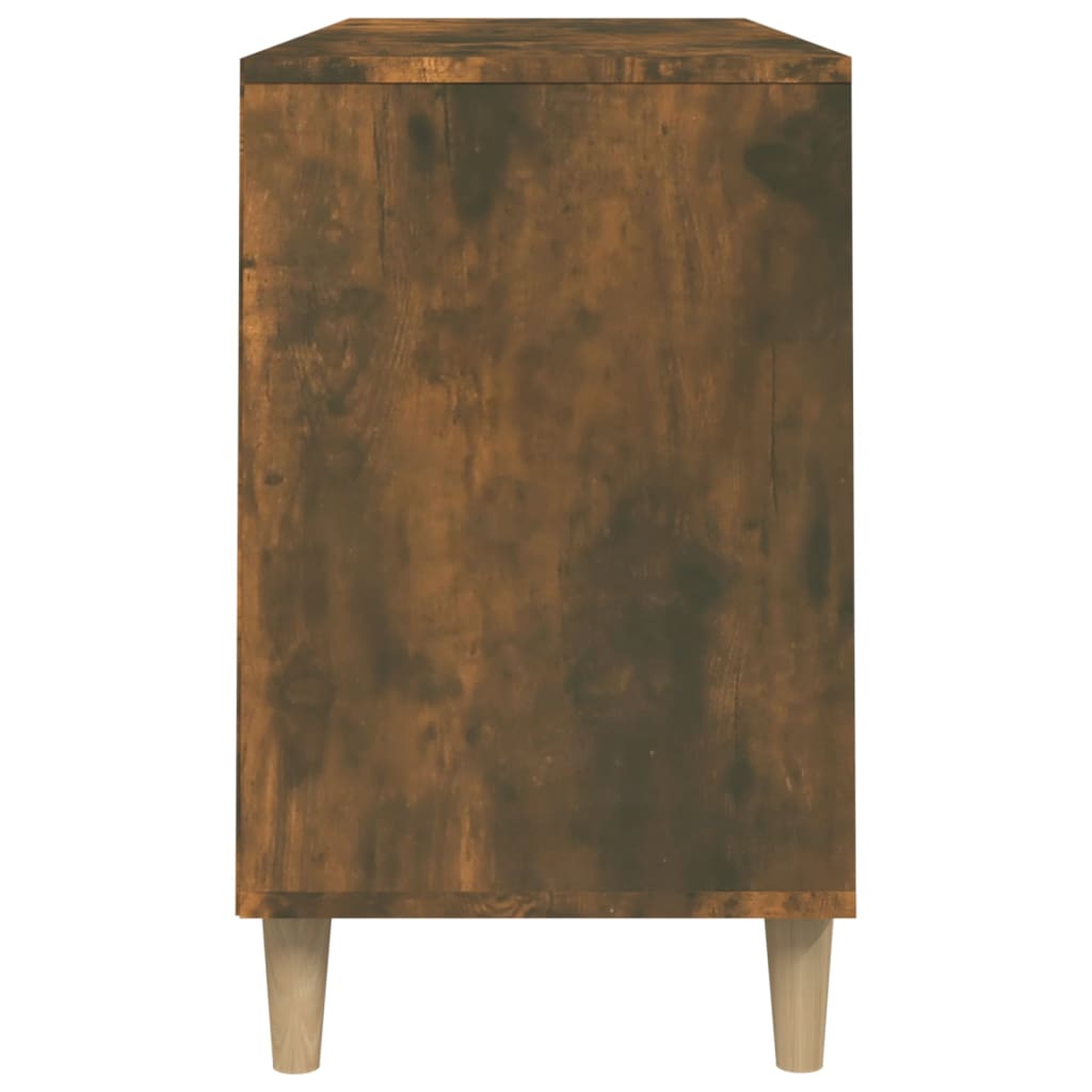 Skoskap Skohylle Skobenk Røkt Eik 102x36x60 cm