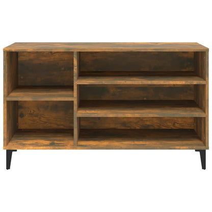 Skoskap Skohylle Skobenk Røkt Eik 102x36x60 cm