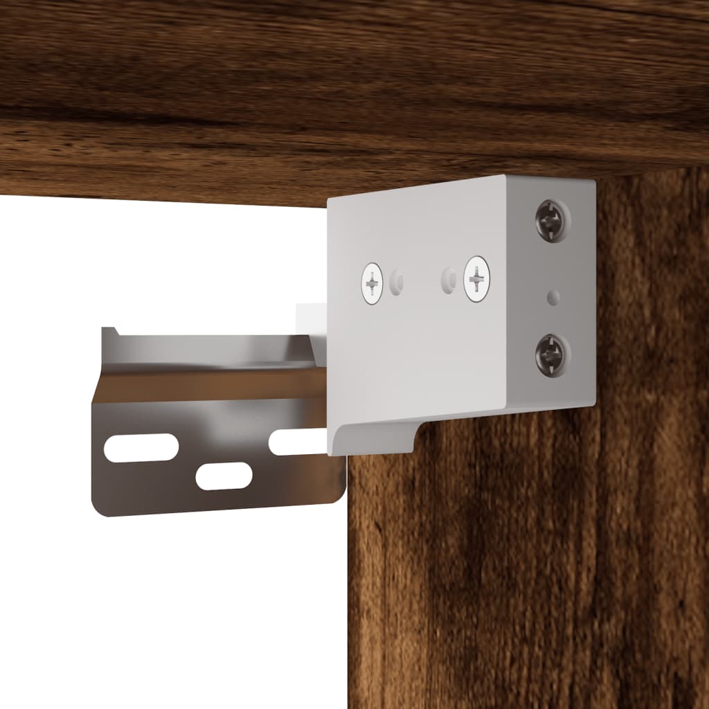 Veggskap Røkt Eik stk 69,5x34x90 cm