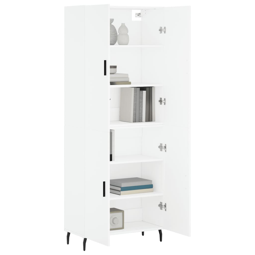 Skap Hvit 69,5x34x180 cm