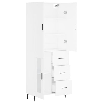 Skap Hvit 69,5x34x180 cm