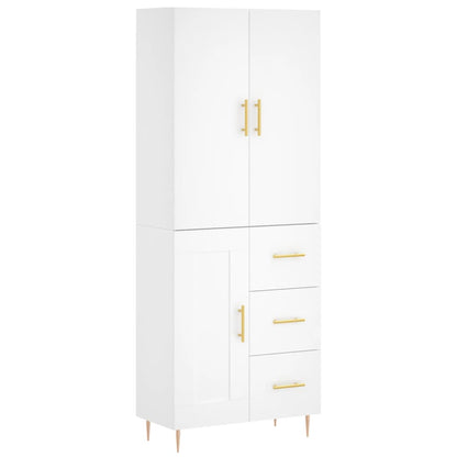 Skap Hvit 69,5x34x180 cm