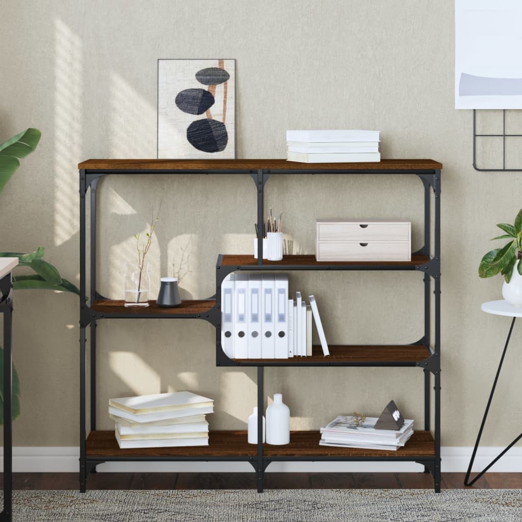 Avlastningsbord Konsollbord Brun Eik 103x32x95 cm