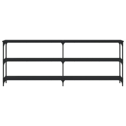 Avlastningsbord Konsollbord Svart 200x29x75 cm