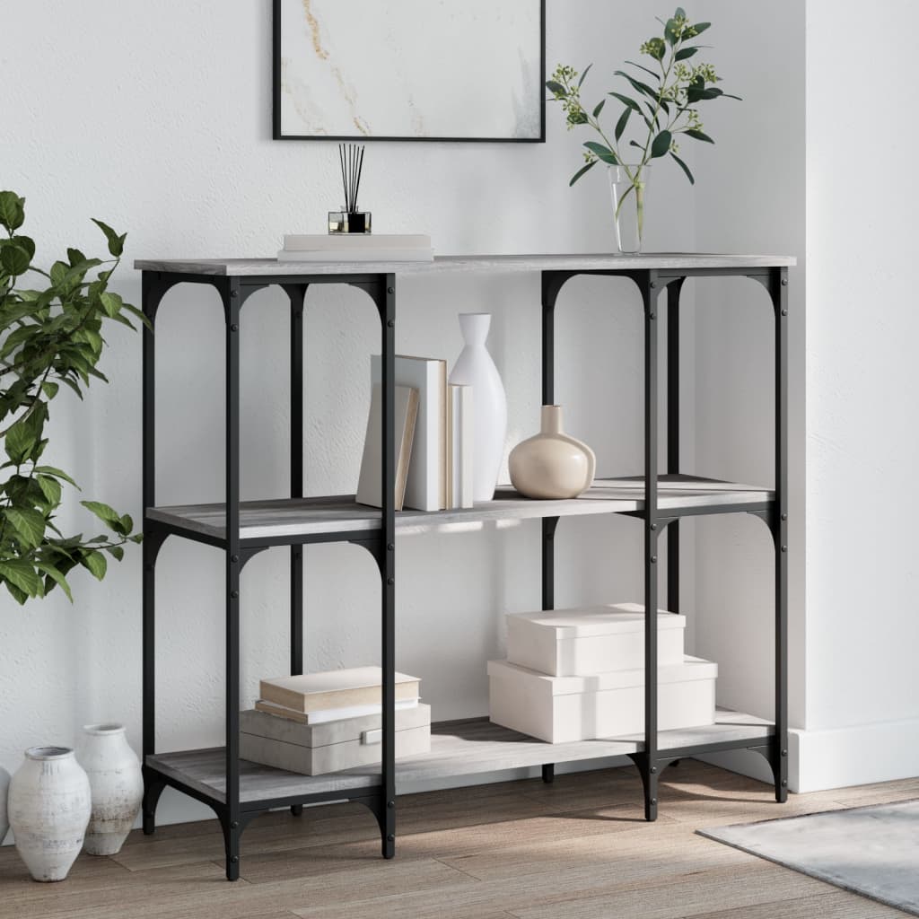 Avlastningsbord Konsollbord Sonoma Grå 102x35x90 cm