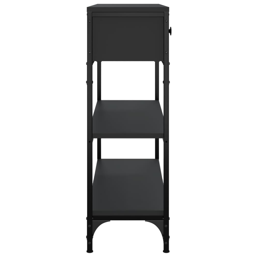 Avlastningsbord Konsollbord Svart 72,5x25x75 cm
