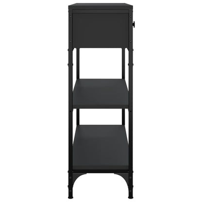Avlastningsbord Konsollbord Svart 72,5x25x75 cm