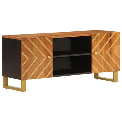 TV-benk brun og svart 105x33,5x46 cm heltre mango