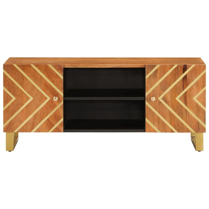 TV-benk brun og svart 105x33,5x46 cm heltre mango