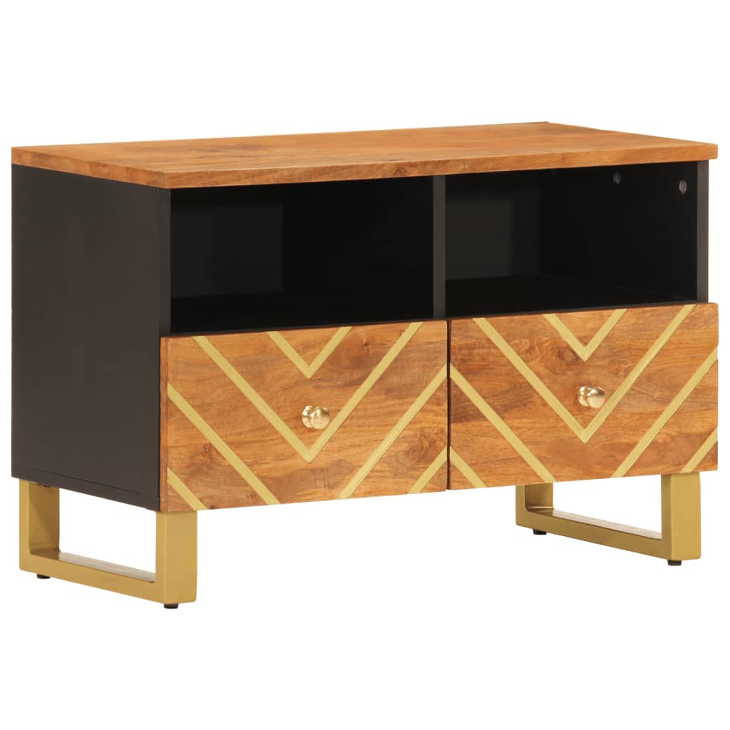 TV-benk brun og svart 70x33,5x46 cm heltre mango