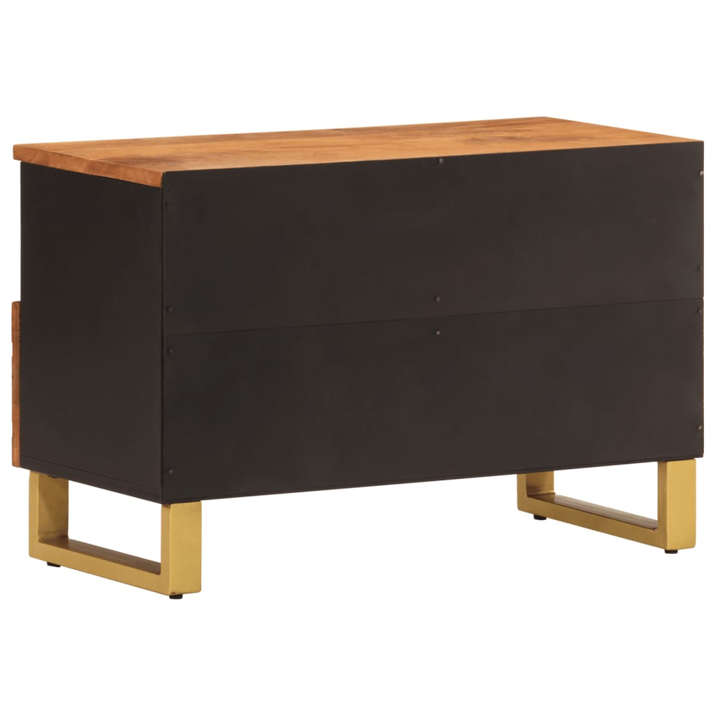 TV-benk brun og svart 70x33,5x46 cm heltre mango