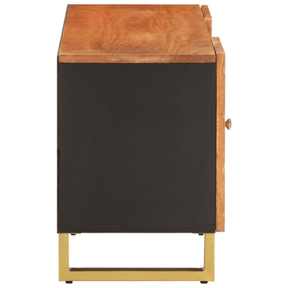 TV-benk brun og svart 105x33,5x46 cm heltre mango