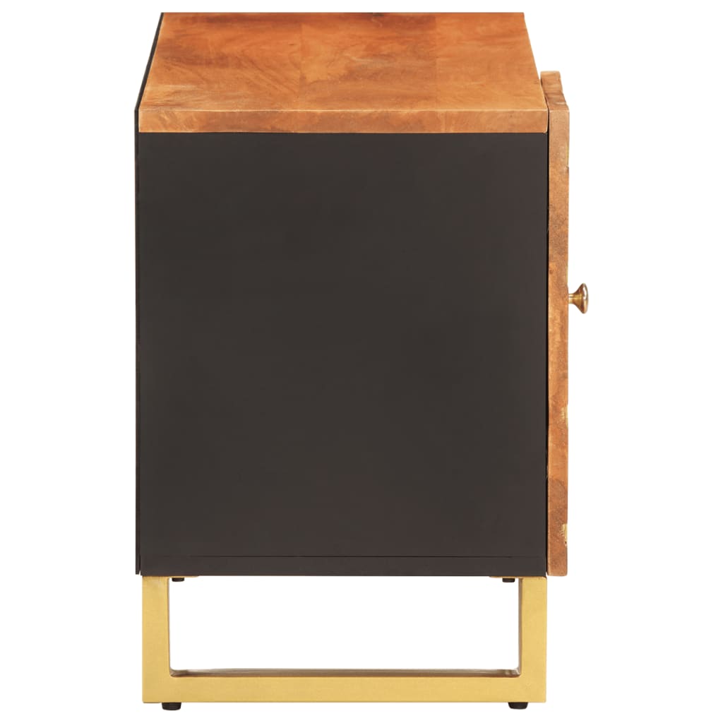 TV-benk brun og svart 80x31,5x46 cm heltre mango