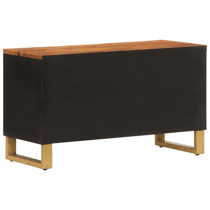 TV-benk brun og svart 80x31,5x46 cm heltre mango