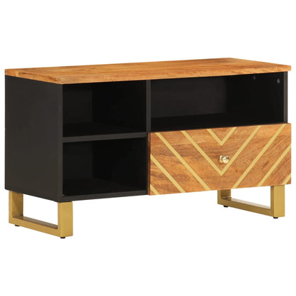 TV-benk brun og svart 80x33,5x46 cm heltre mango