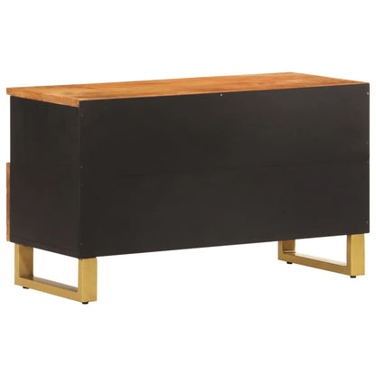 TV-benk brun og svart 80x33,5x46 cm heltre mango