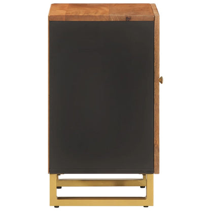 TV-benk brun og svart 38x33,5x58 cm heltre mango