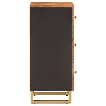 TV-benk brun og svart 40x33,5x75 cm heltre mango