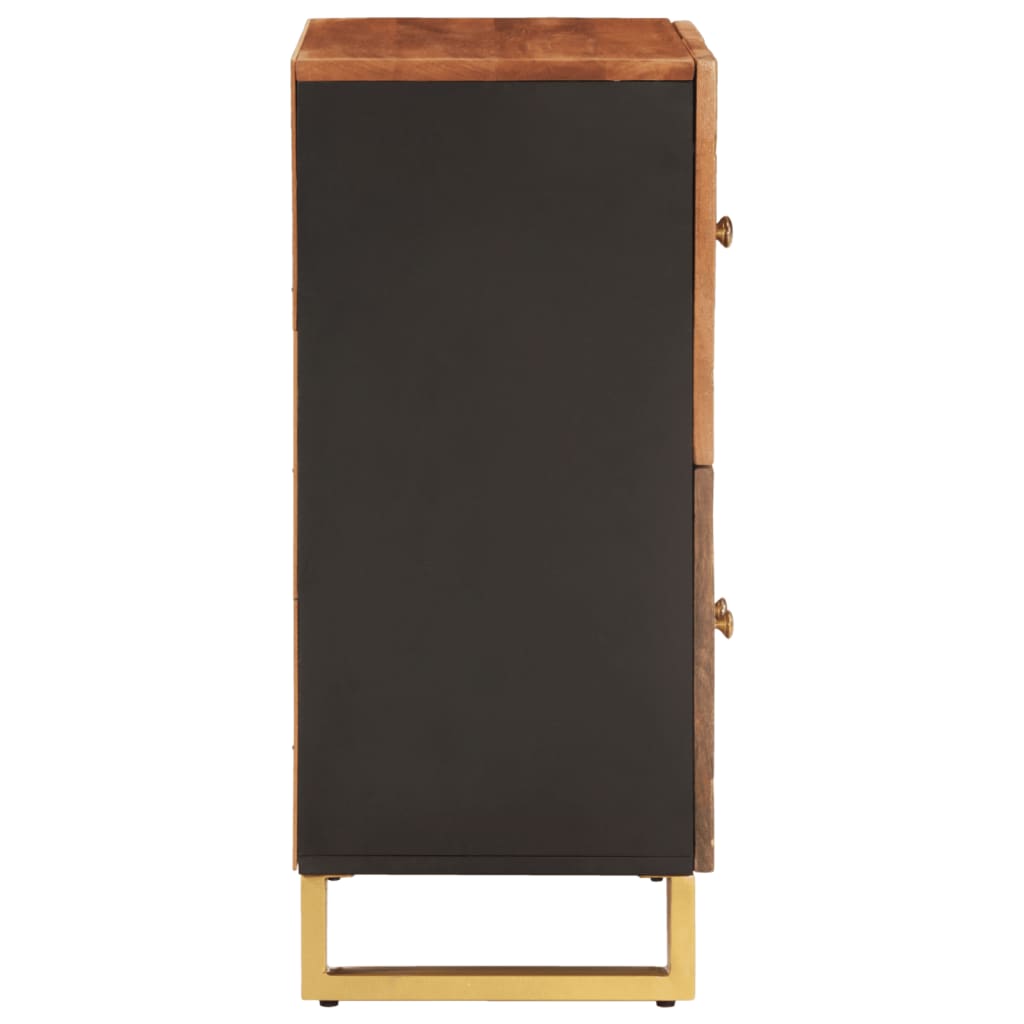 TV-benk brun og svart 60x33,5x75 cm heltre mango