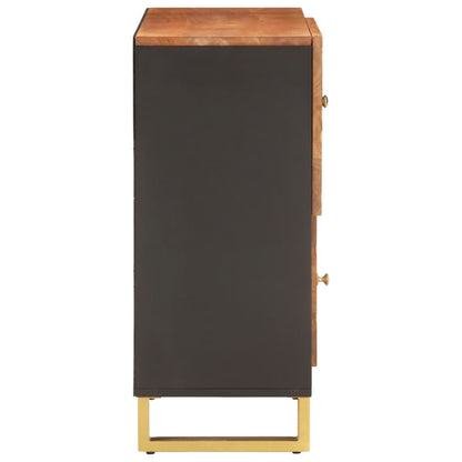 TV-benk brun og svart 80x33,5x75 cm heltre mango