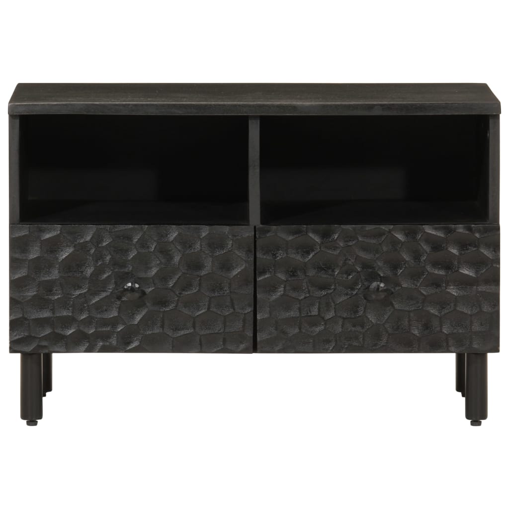 TV-benk svart 70x33x46 cm heltre mango