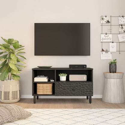 TV-benk svart 80x33x46 cm heltre mango