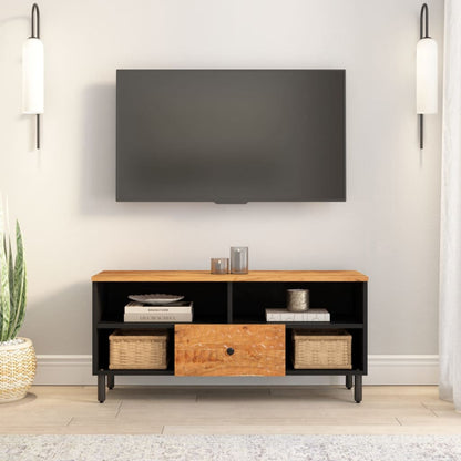 TV-benk 100x33x46 cm heltre akasie