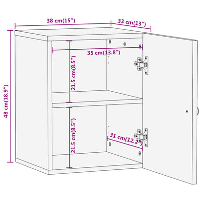 Baderomsskap 38x33x48 cm heltre mango